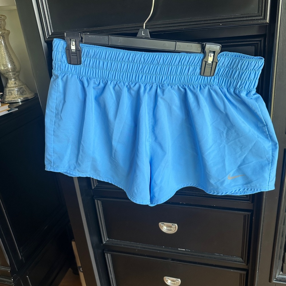 Nike Women's Sky Blue Athletic Shorts